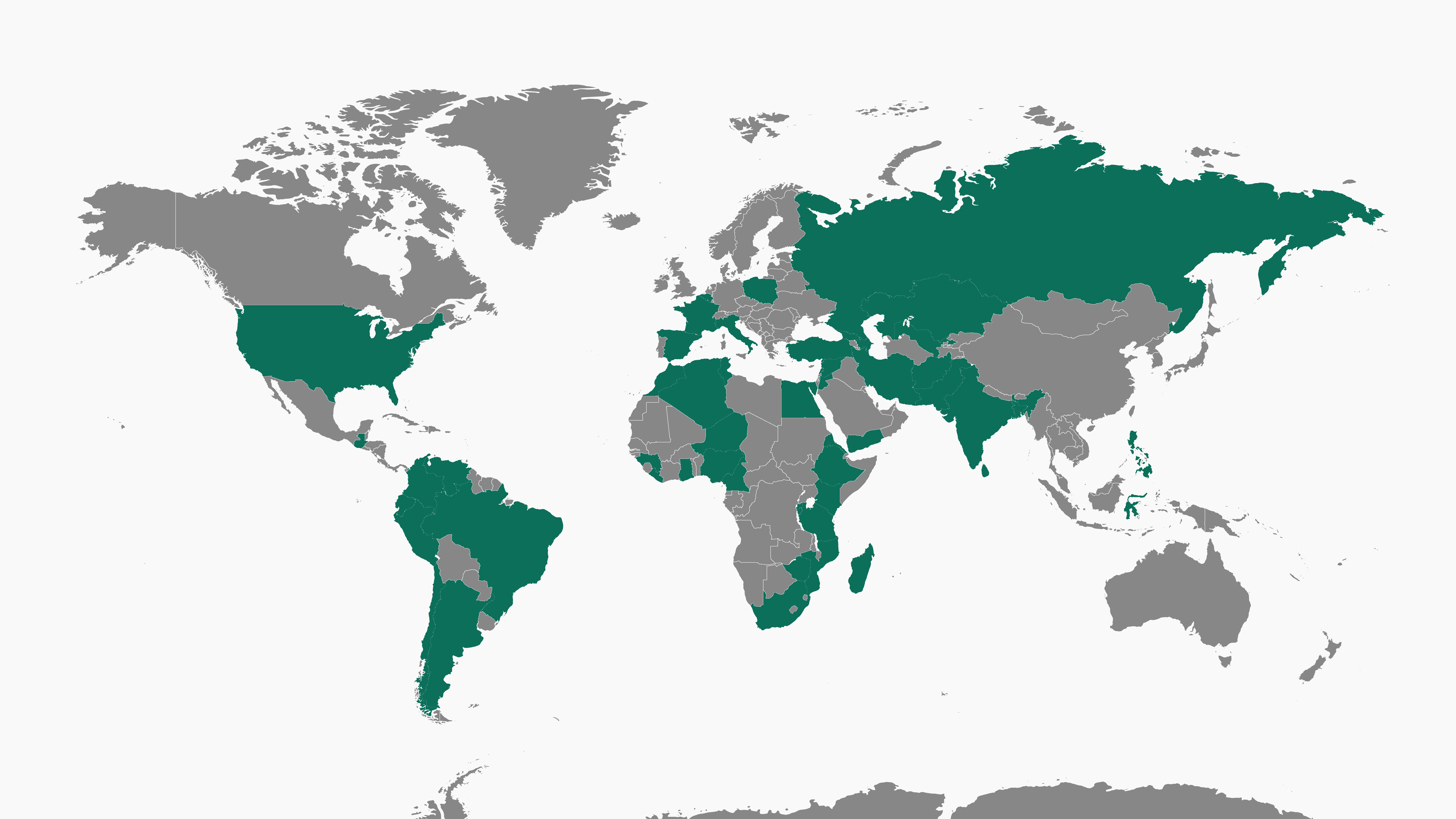 279 applicants from 54 countries